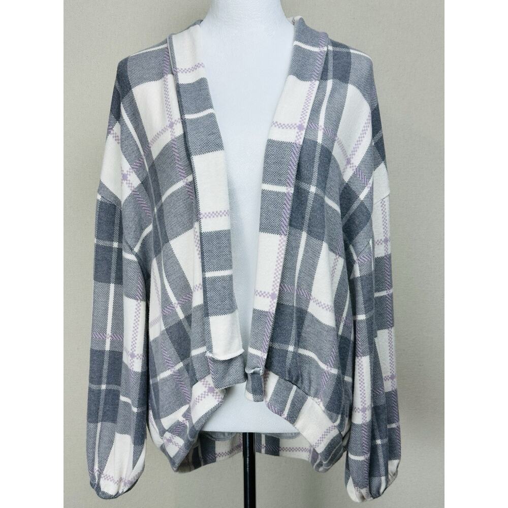 Entro‎ Women's Open Front Sweater Sz S Light Weight Mid Length Boxy Loose Fit